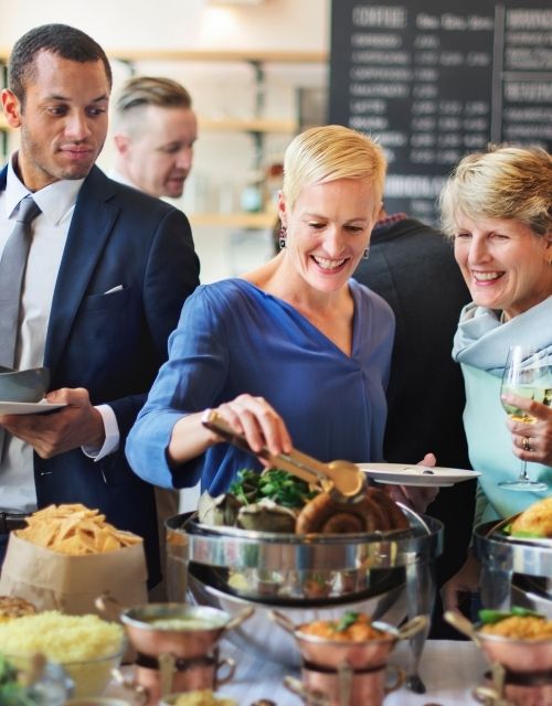 Business lunch meeting