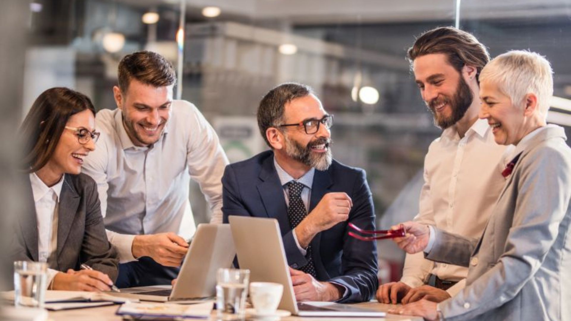 Business lunch meeting